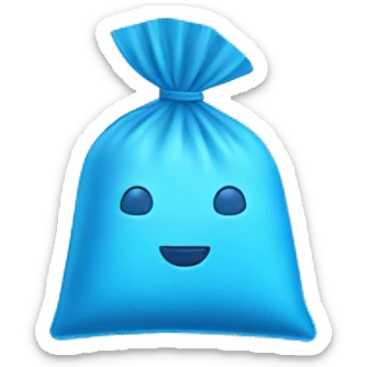 blue sachet sticker