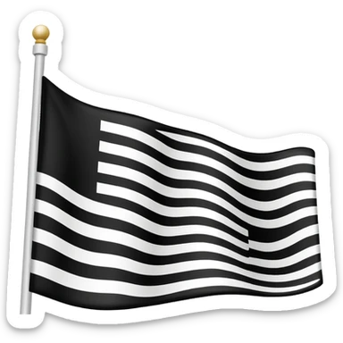 Drapeau de la région bretagne. sticker