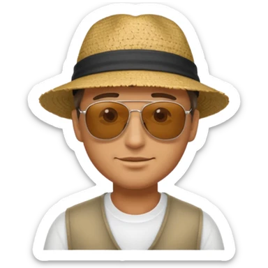 Nah çeken adam sticker