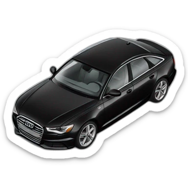 audi a6 sedan black sticker