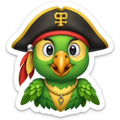 Pittsburgh pirates pirate parrot emoji sticker