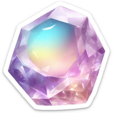 Shiny Colorful Pastel Crystal Gemstone sticker