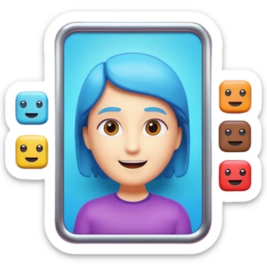 A 3D cartoon movie advertisement poster hanging on a wall, colorful cinematic design, visible border, flat lighting, Memoji-style. sticker