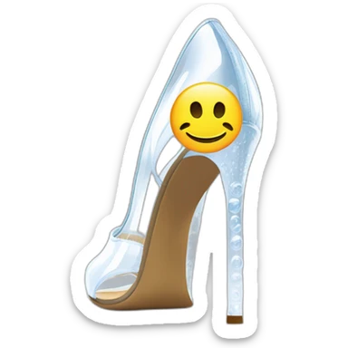 Ripple-XRP-Currency clear-vinyl heels-pumps sticker