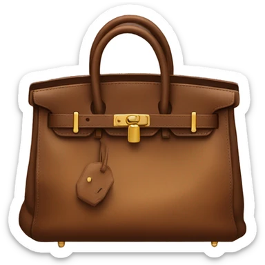 Brown birkin bag sticker