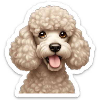 Poodle sticker