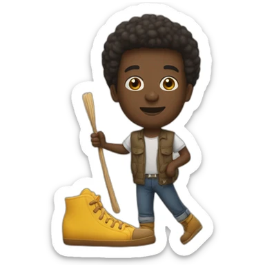 Cedric Doumbé avec une épine dans le pied sticker