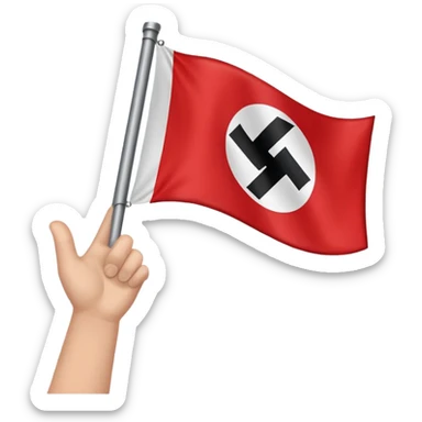 nazi flag sticker