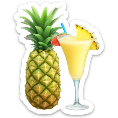 Piña colada ￼ sticker