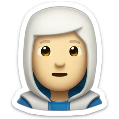 finn the human from adventure time sticker
