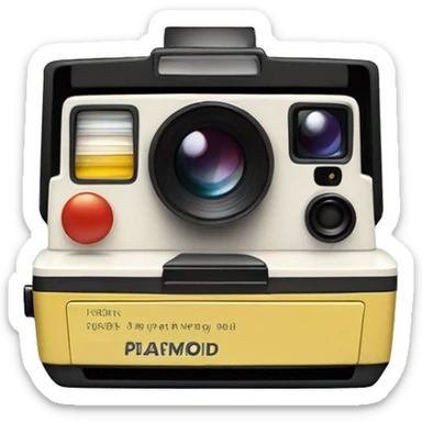 Polaroid camera sticker