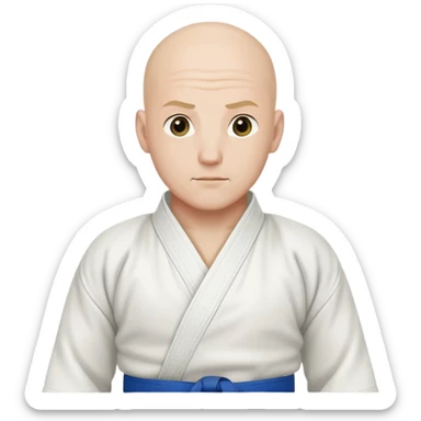 Judo men no hair french  sticker