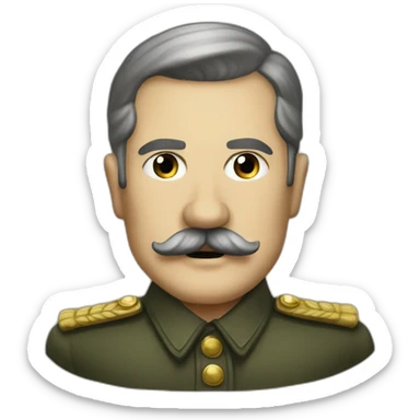 german dictator wwii small mustache sticker