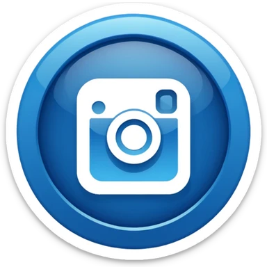 A high-resolution 2D icon of an Instagram-style verified badge.  sticker