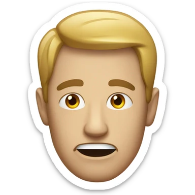 a man with lurk word sticker