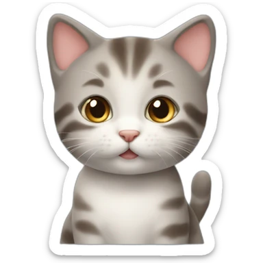 Un petit chat  mignon sticker