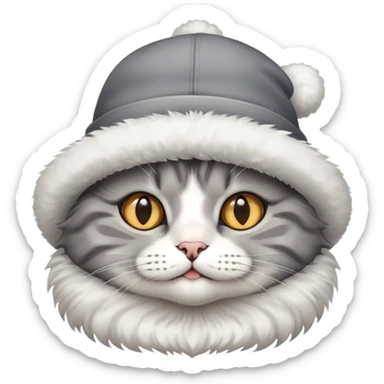 Котик в шляпе sticker