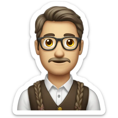 Sick Bavarian nerd sticker