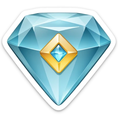 diamond video play button sticker