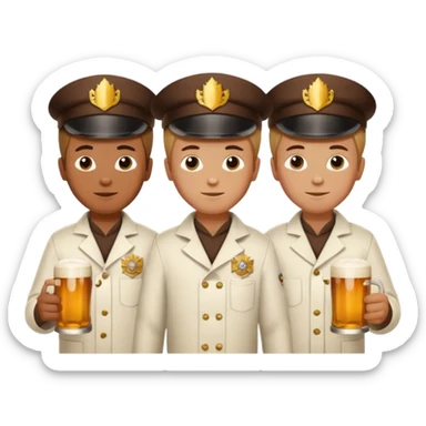 les rois du houblon? ILS SONT 3 GAR9ONS sticker