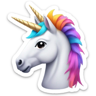 Unicorn with a Mohawk  sticker