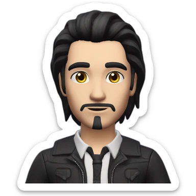 Sims+4+Mortimer+Goth-Man-dark-hair-perfectly-centered sticker