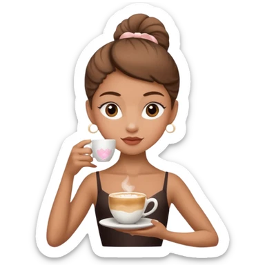 Ballerina cappuccino sticker