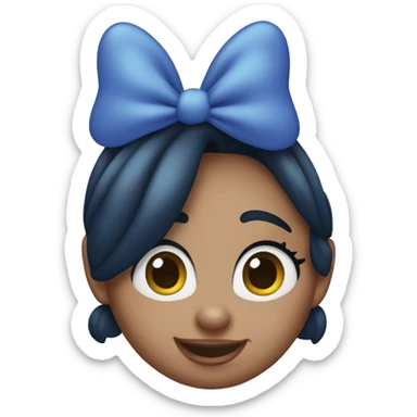 blue minnie mouse sticker