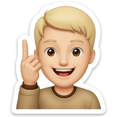 middle finger and laughing  sticker