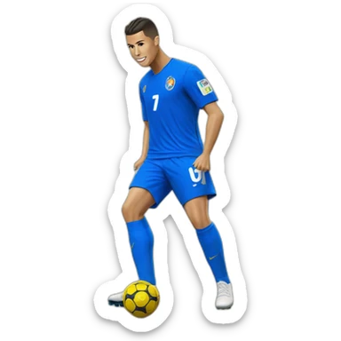 Ronaldo in Getafe CF sticker