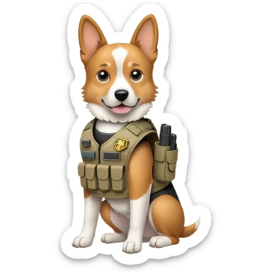 Dog with a Glock  sticker