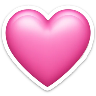 Pink heart sticker
