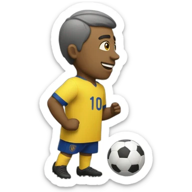 Patada en partido de futbol sticker