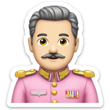 german dictator KAWAII PINK sticker
