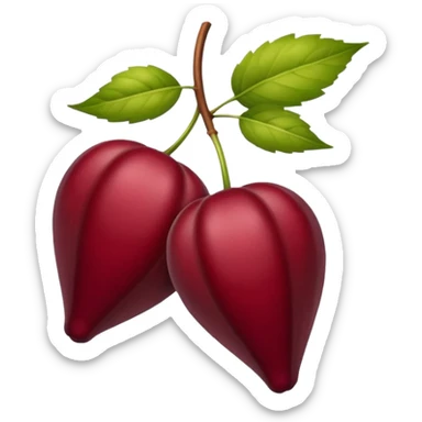 HAZ UNA lista de objetivos en color vinotinto/rojo carmesí brillante, con hojas blancas sticker