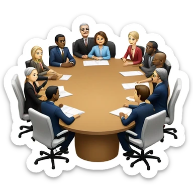 10 people at  ameeting sticker