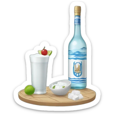 ouzo and greece sticker