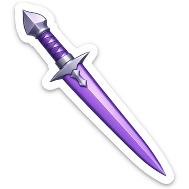 Cute purple deadly weapon sticker