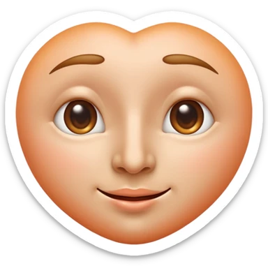 smooth glossy emoji of a human nose with soft peach skin tone, strong highlight on the tip and bridge, gentle gradient from top to bottom, realistic but clean emoji style, soft shadows inside the nostrils, minimal details, centered on a light pastel background

 sticker