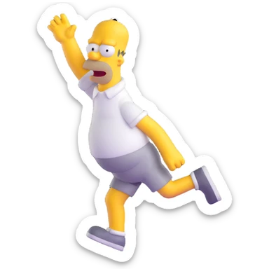 Homer Simpson sticker