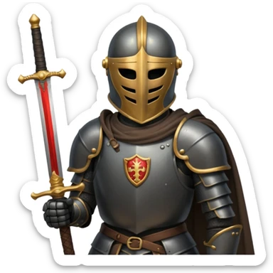 Headless Knight with Sword close up sticker