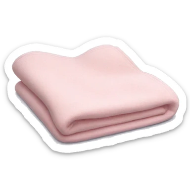 Light pink blanket folded  sticker