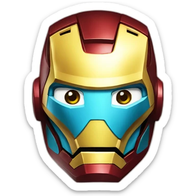 Ironman_with_mask kazakh_flag sticker