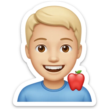 caries of tooth friendly cuty sticker