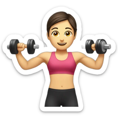 working out exircise sticker