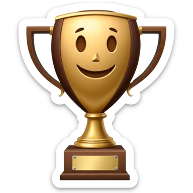 trophy football sticker