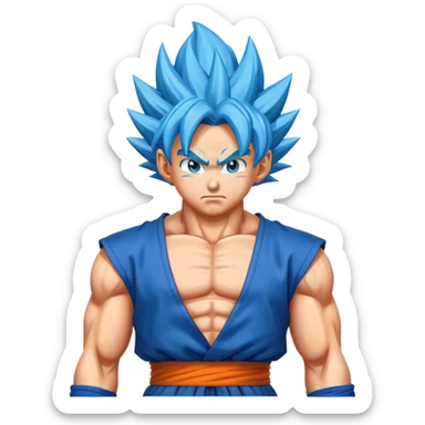 Goku super saiyan blue sticker