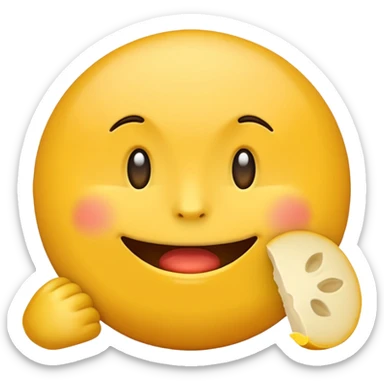 very hungry emoji waiting for streak sticker