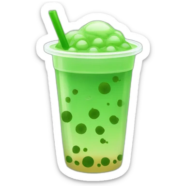 green-bubble-tea sticker