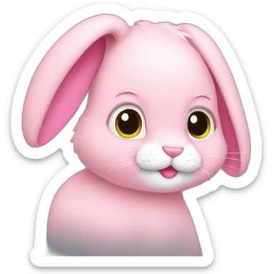 Pink rabbit Harry Styles sticker